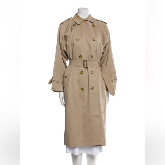 Burberry VintageDouble-Breasted w/ Nova Check and Wool Lining Trench Coat - Picture 1 of 13
